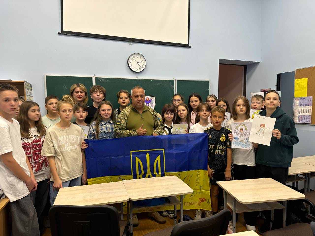 Ліцеїсти зустрілися з військовими на День захисника і захисниці України